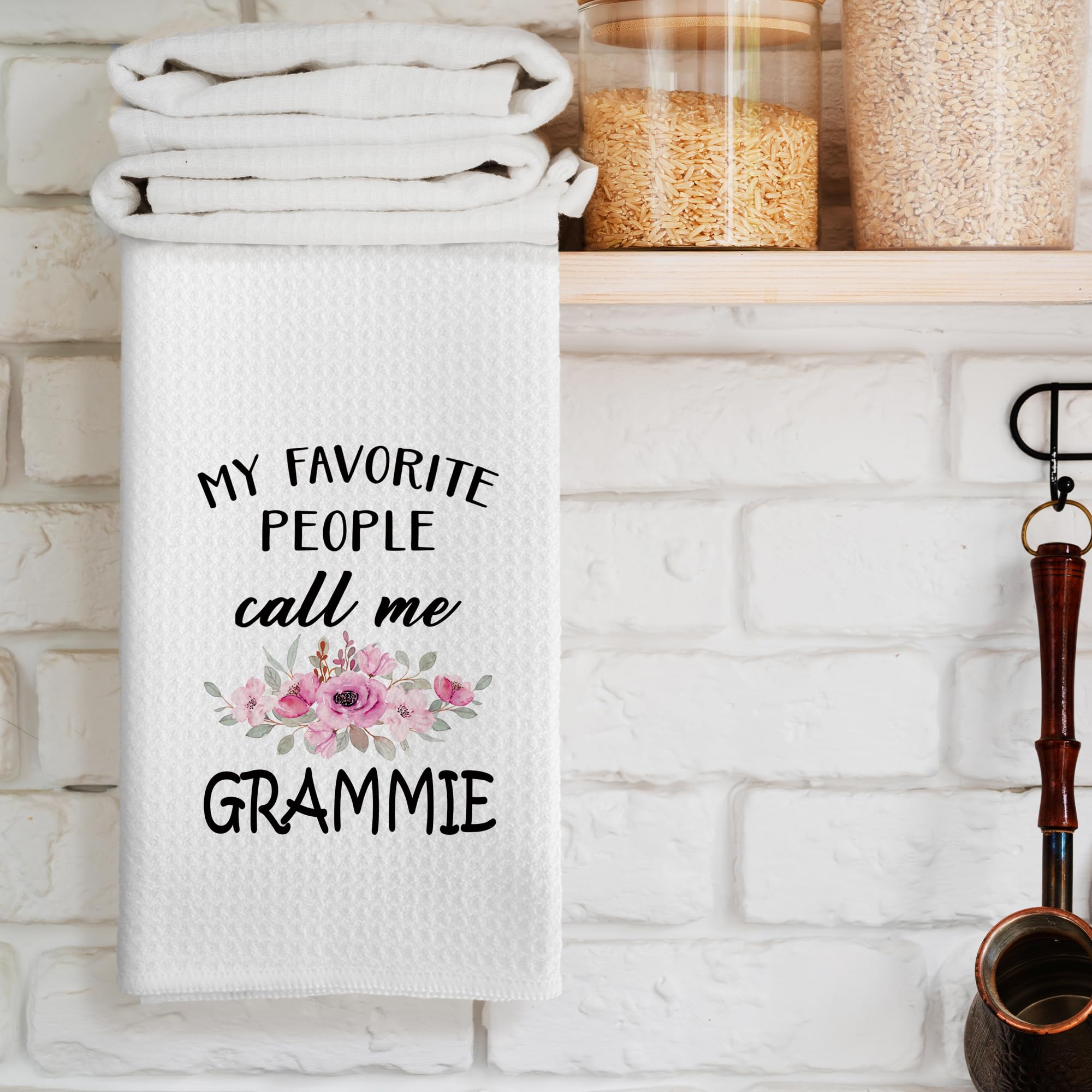 Toalla cuanfddsf grammie con textura gofre para absorción rápida en la cocina.