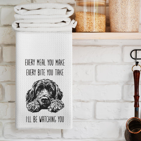 Toallas de cocina CUANFDDSF, diseño Perro de Agua Portugués, secado rápido.