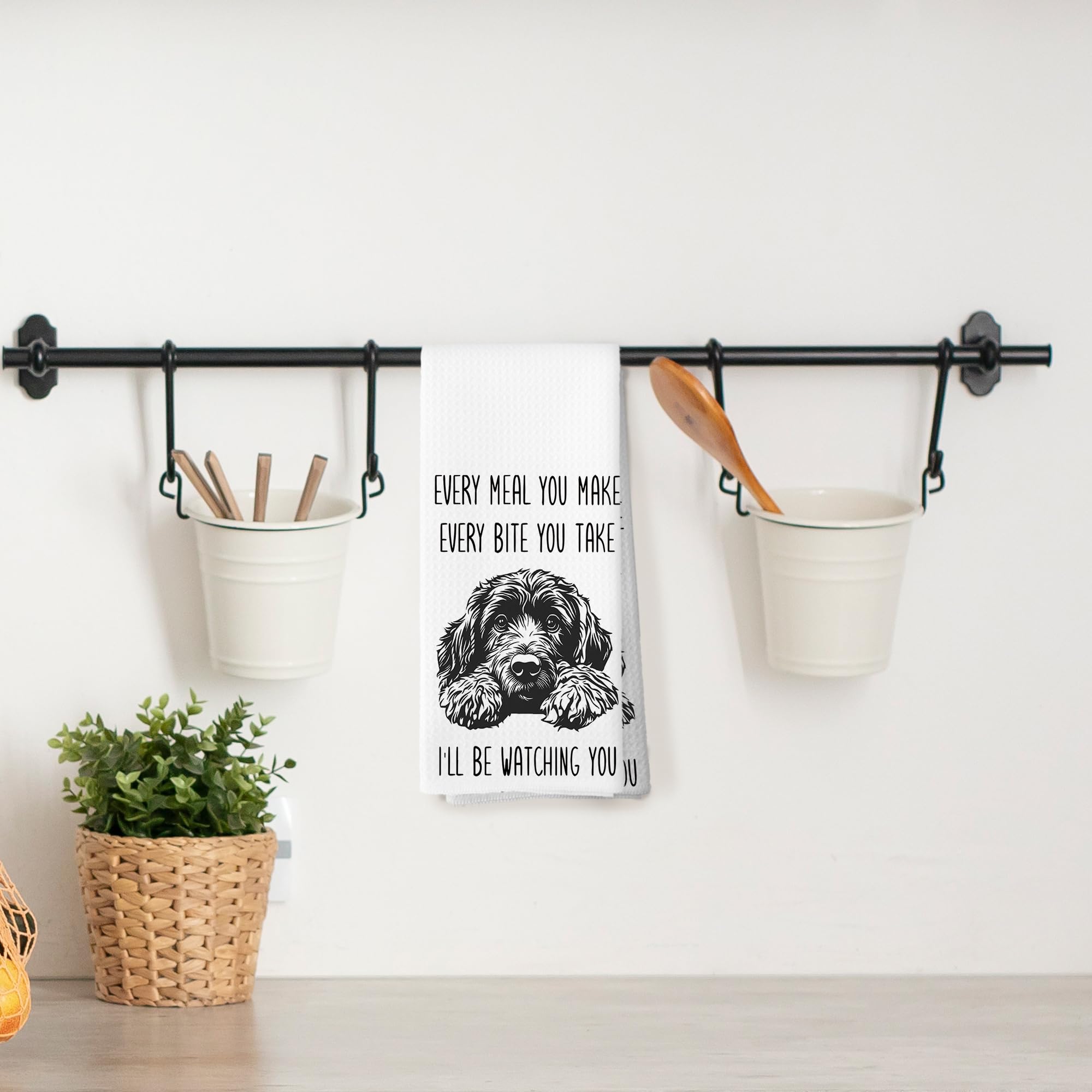Patrones únicos de Perro de Agua Portugués para decorar la cocina con estilo.