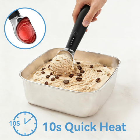 CUBE LIFE cuchara de helado ergonómica con mango cómodo para toda la familia.