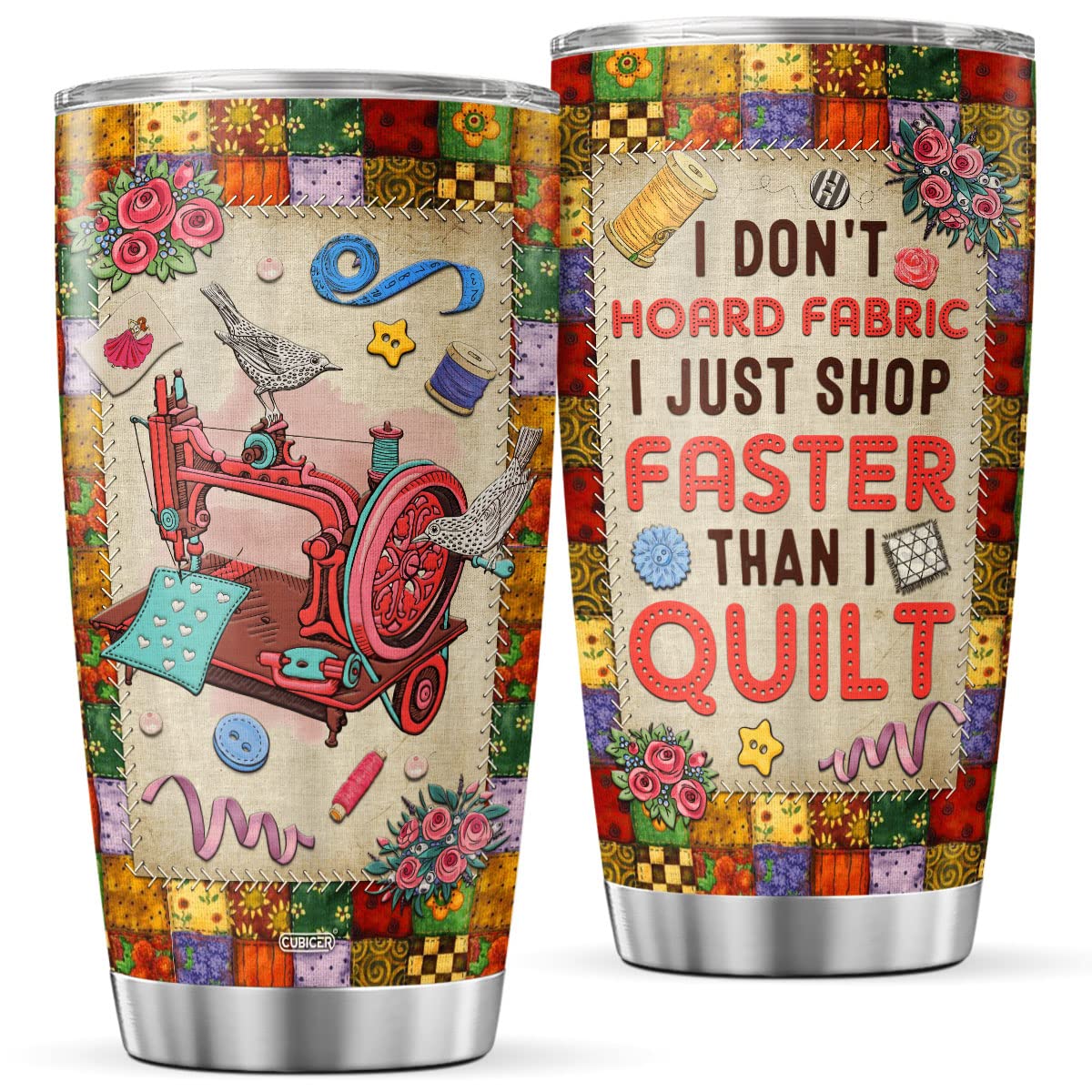 CUBICER taza costura con diseño, perfecta para café diario