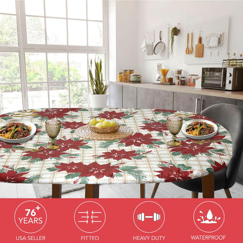 Covers para el Hogar Deluxe: borde elástico para mesa ovalada