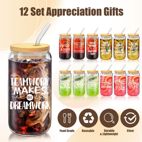 Cubotn vaso de cristal 16oz para uso diario, ideal para café frío