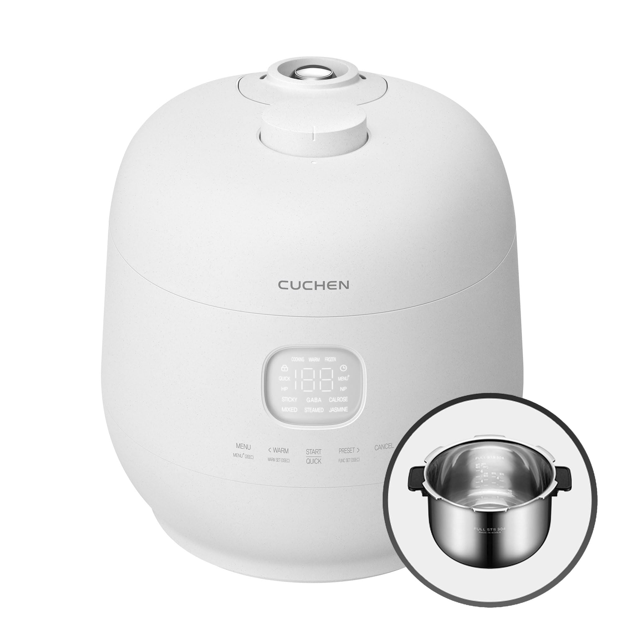 Cuchen CRH-TWS0610PWUS: olla de inducción para cocción rápida y uniforme del arroz