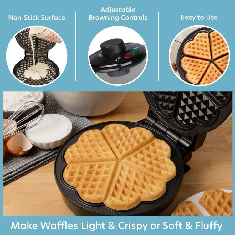 CucinaPro Ajuste de dorado: consigue el dorado deseado en cada waffle.
