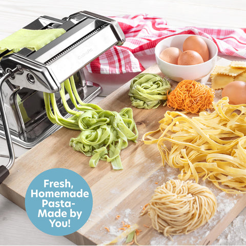 Cucinapro control de espesor para personalizar tus fideos caseros.