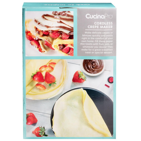 CucinaPro Crepe Maker para brunch familiar, desayunos festivos con facilidad