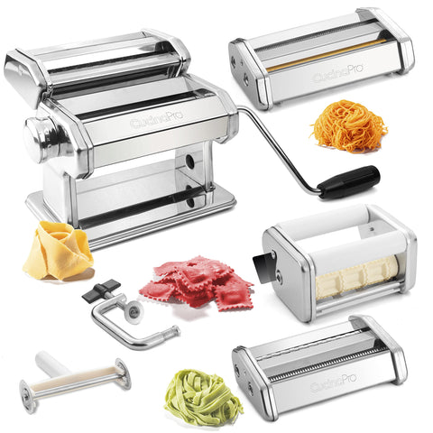CucinaPro: máquina para pasta deluxe en acero, lista para hacer espagueti en casa