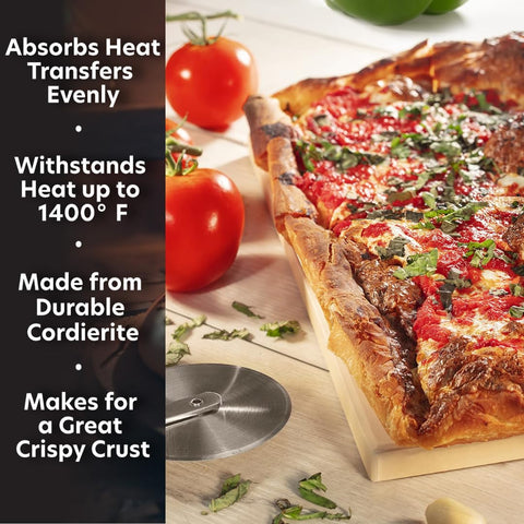 Cucinapro piedra para pizza con absorción de humedad mejora la corteza