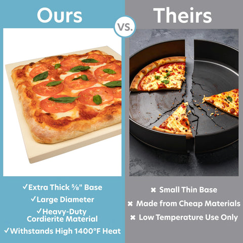 Cucinapro piedra para pizza, cocción crujiente y dorada