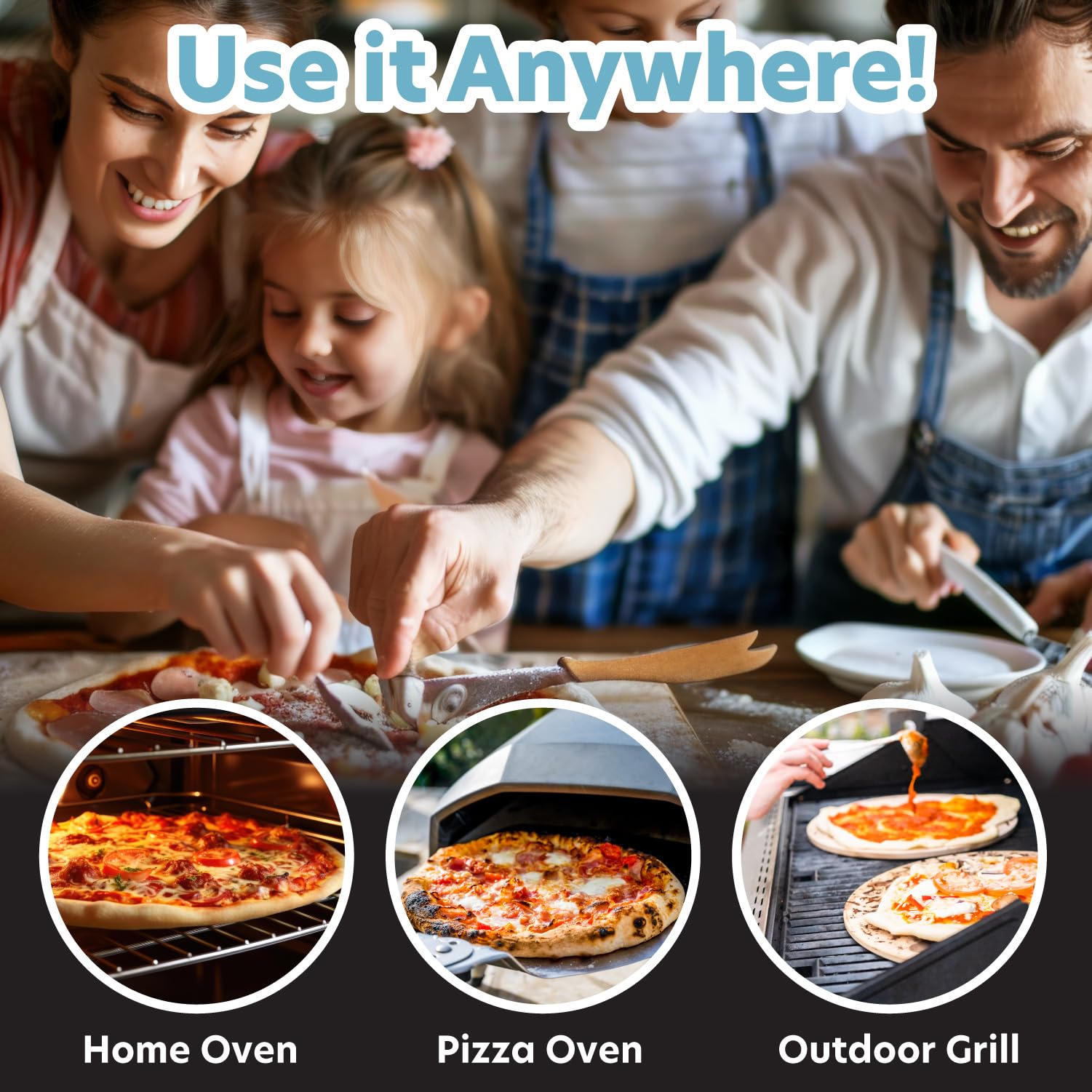 Cucinapro piedra para pizza, limpieza fácil tras uso
