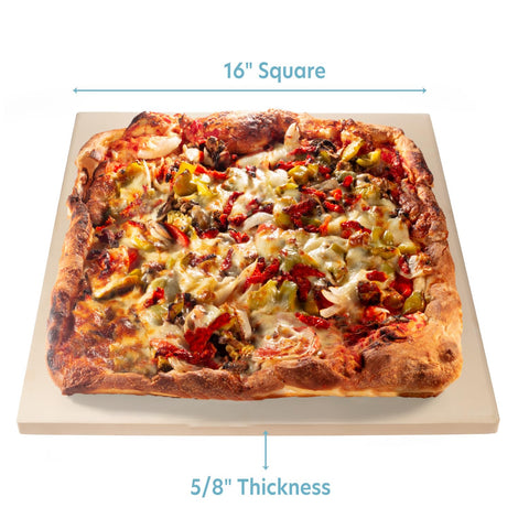 Cucinapro piedra para pizza en parrilla rectangular 16x14, resultados consistentes