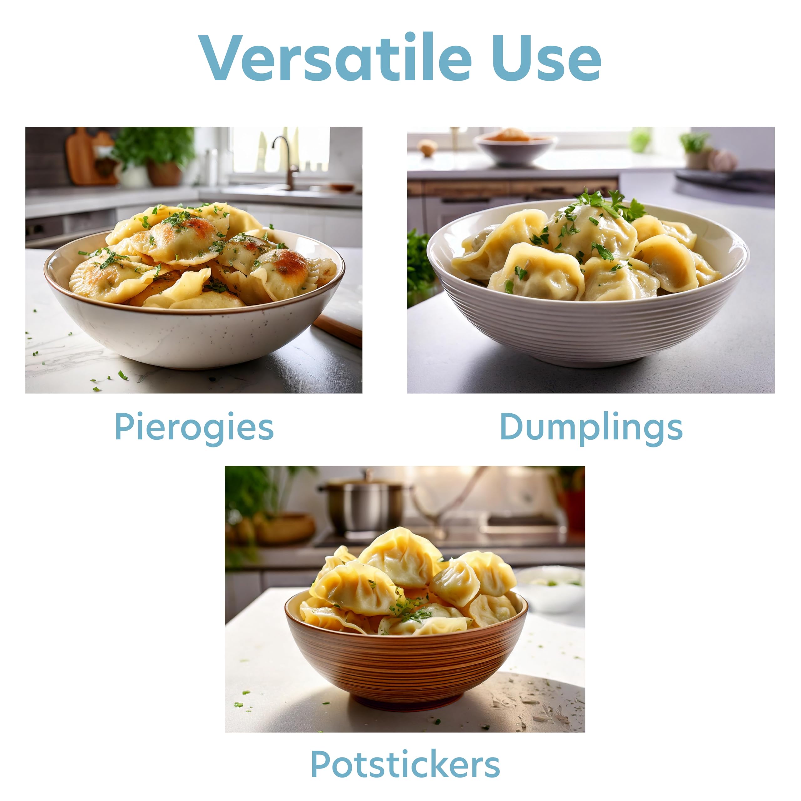 CucinaPro conjunto portátil para pierogi, ideal para cocinar en casa.