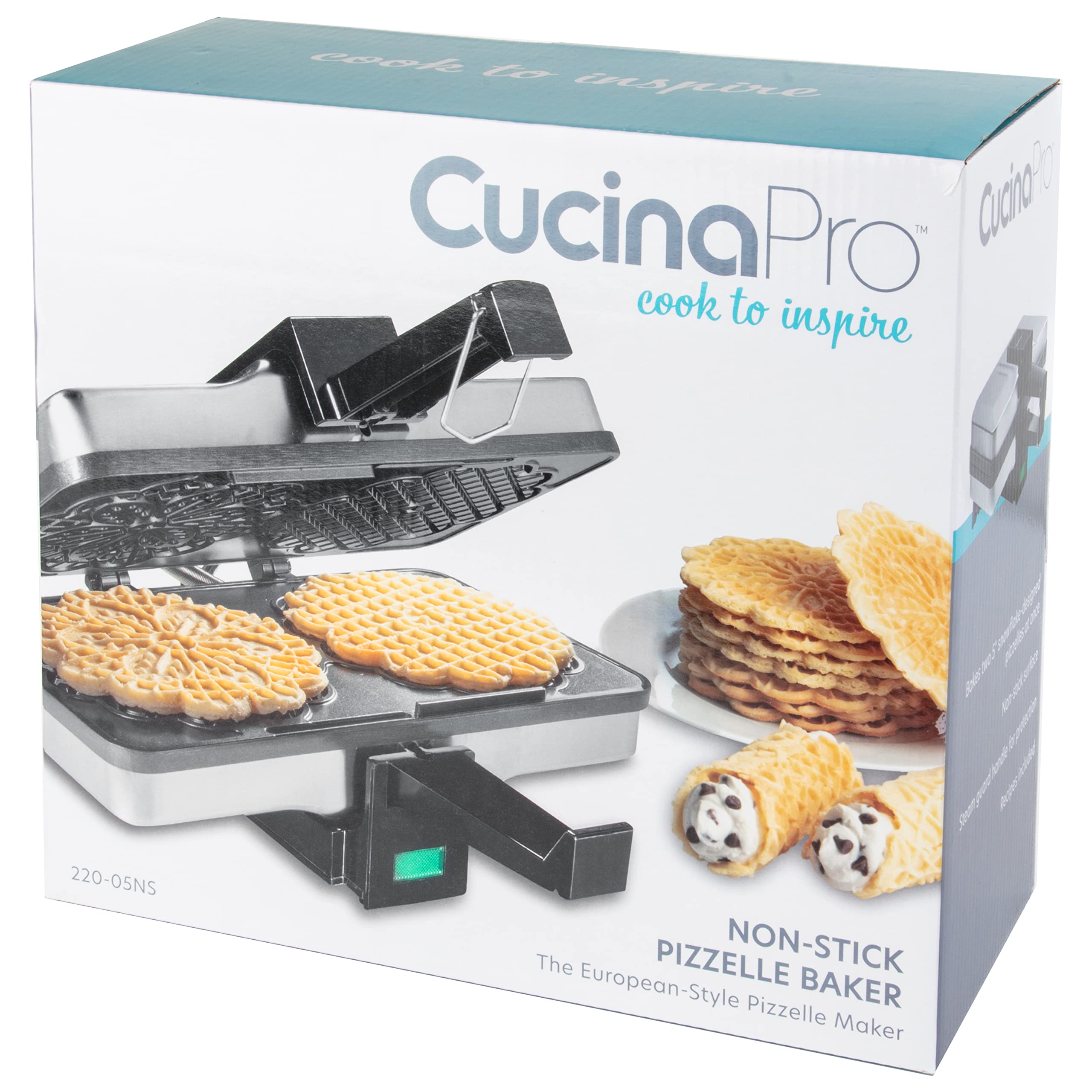 Regalo ideal de Navidad para amantes de la repostería con CucinaPro Pizzelle Maker.