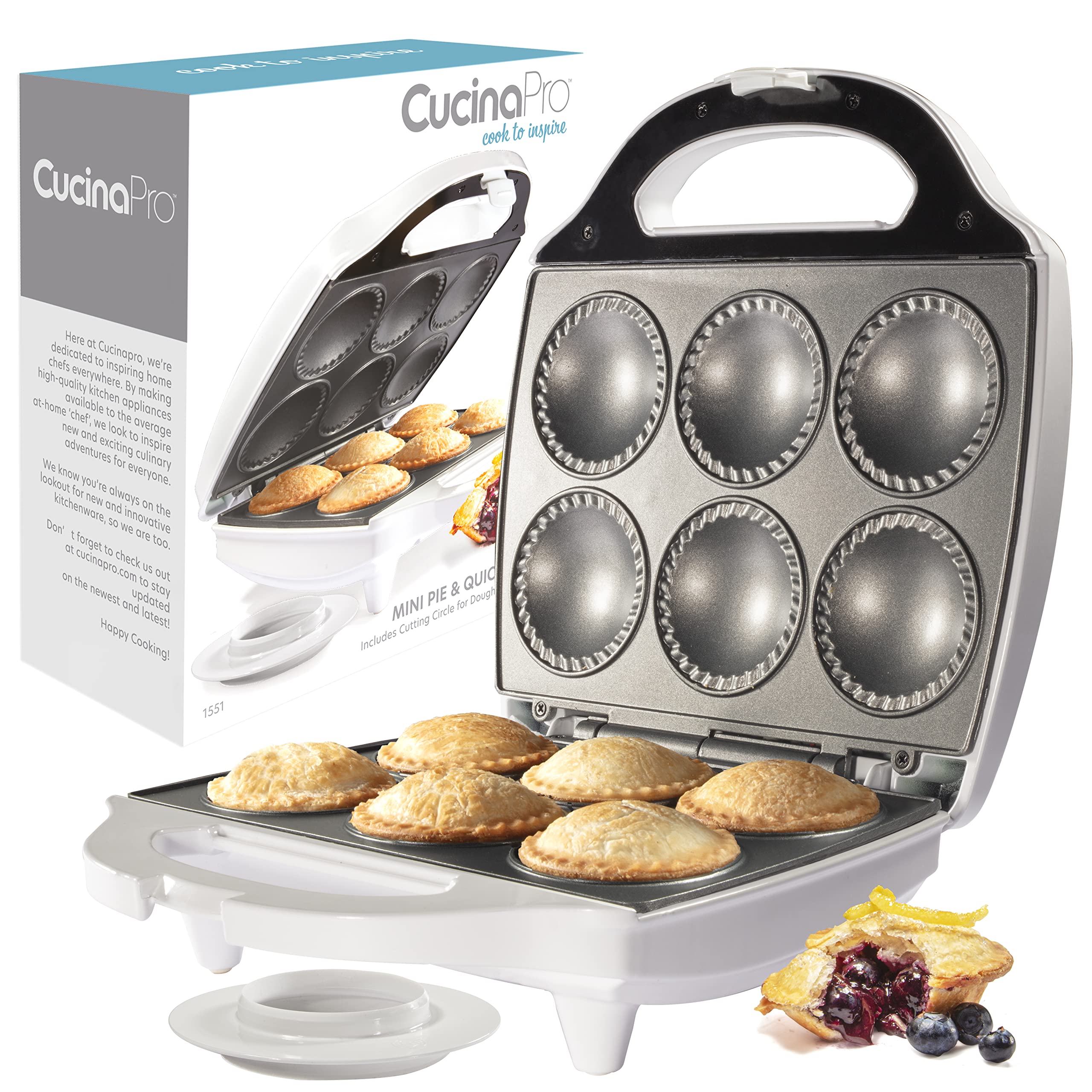 CucinaPro tarta mini con interior antiadherente para desmoldar fácilmente.