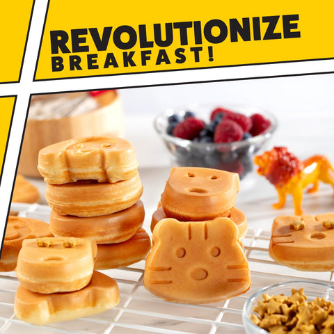 CucinaPro Waffle Wow con figura de reno para fiestas temáticas.