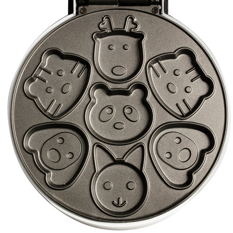 CucinaPro Waffle Wow con placas antiadherentes para liberación fácil.
