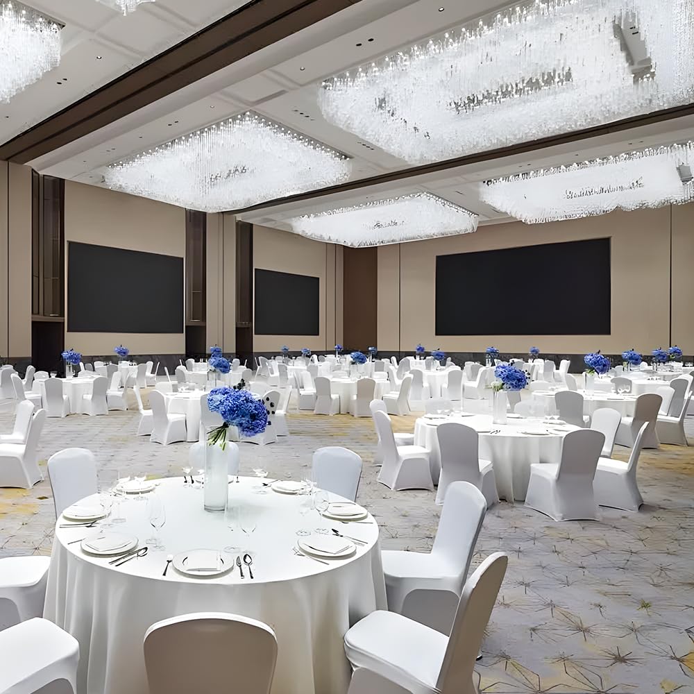 Mantel Cuckan ideal para bodas y banquetes, crea una atmósfera profesional.