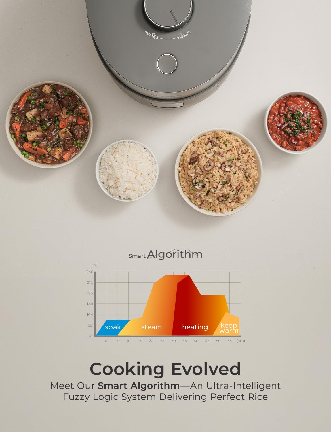 CUCKOO arrocera 16 modos para arroces y recetas variadas