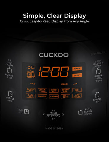 CUCKOO arrocera accesorios incluidos para empezar a cocinar