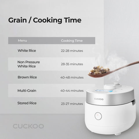 CUCKOO CRP-MHTR0309F: accesorios incluidos, espátula y taza de medir para precisión.