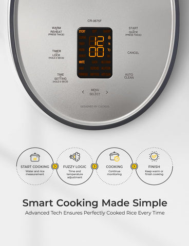 CUCKOO Micom modo 9 menus para diversas recetas.