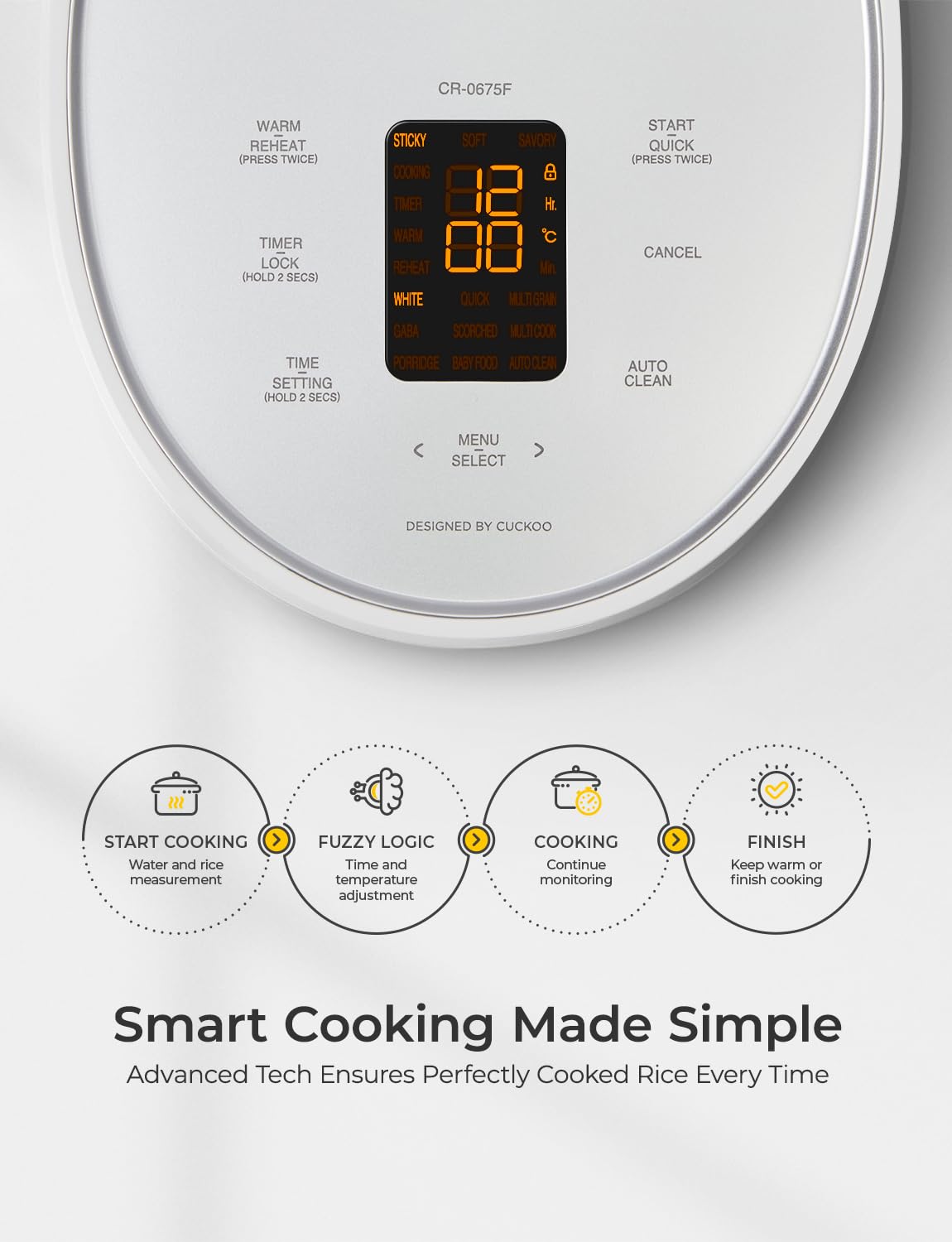 CUCKOO Micom: espátula para servir arroz con facilidad.