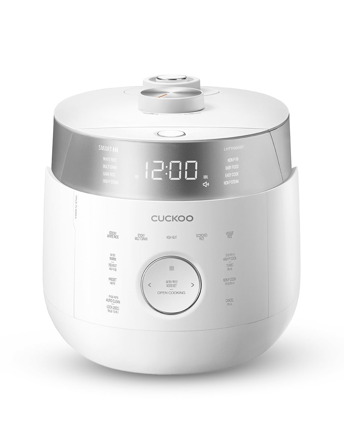 CUCKOO olla arrocera de doble presión para 6 tazas, ideal para porciones familiares