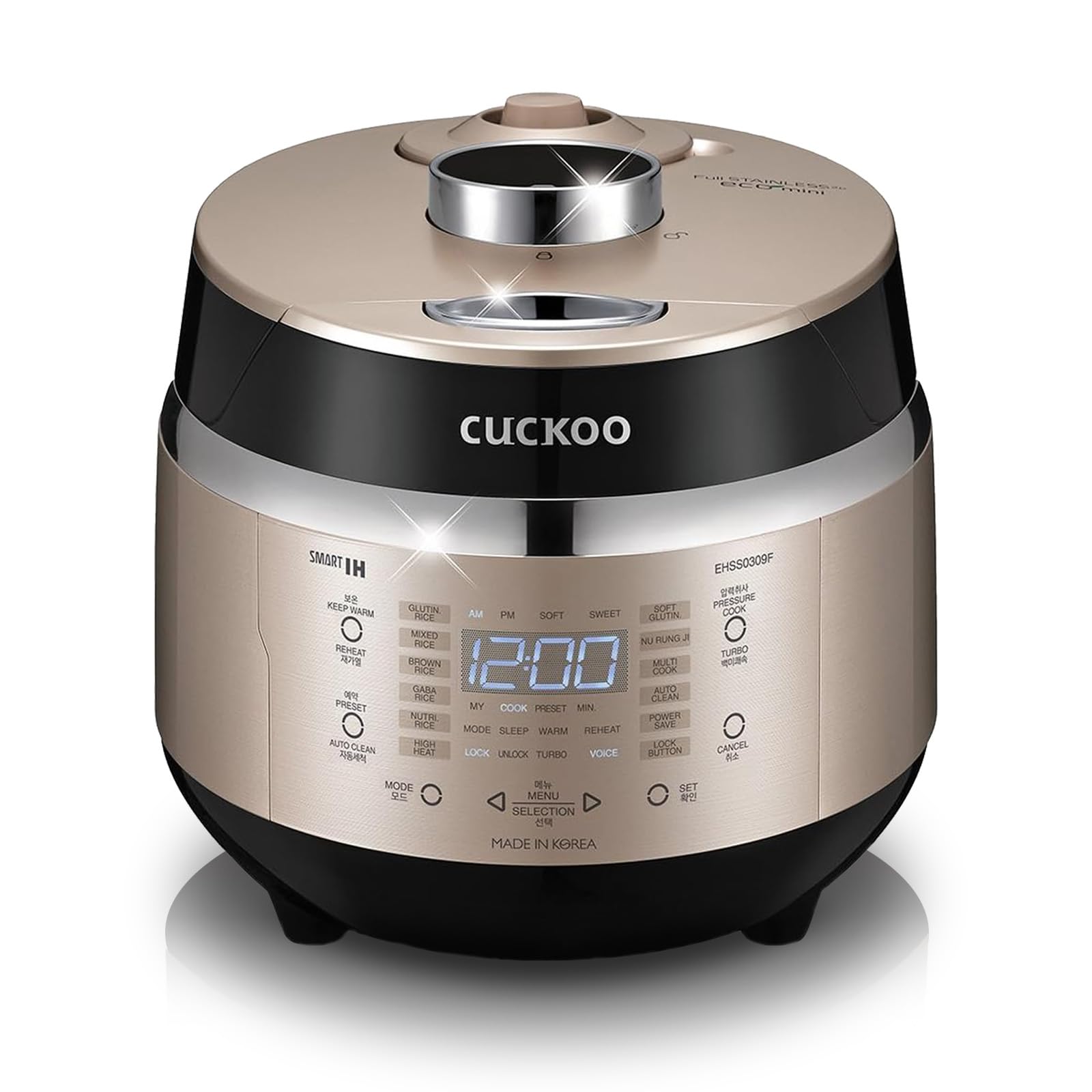 CUCKOO oilla arrocera interior de acero inoxidable para cocción uniforme y duradera