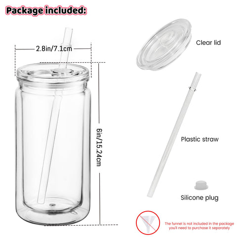 Cuguords con doble pared acrílica, vaso transparente ideal para bebidas frías.