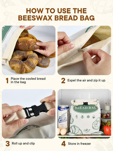 Cuijialaha diseño elegante para bolsas pan cera abejas con aspecto moderno.