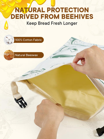 Cuijialaha bolsa pan con forro interior extraíble, facilita limpieza y secado.