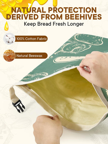 Bolsas pan tamaño extra grande con cierre plegable, ideales para hogazas artesanales.