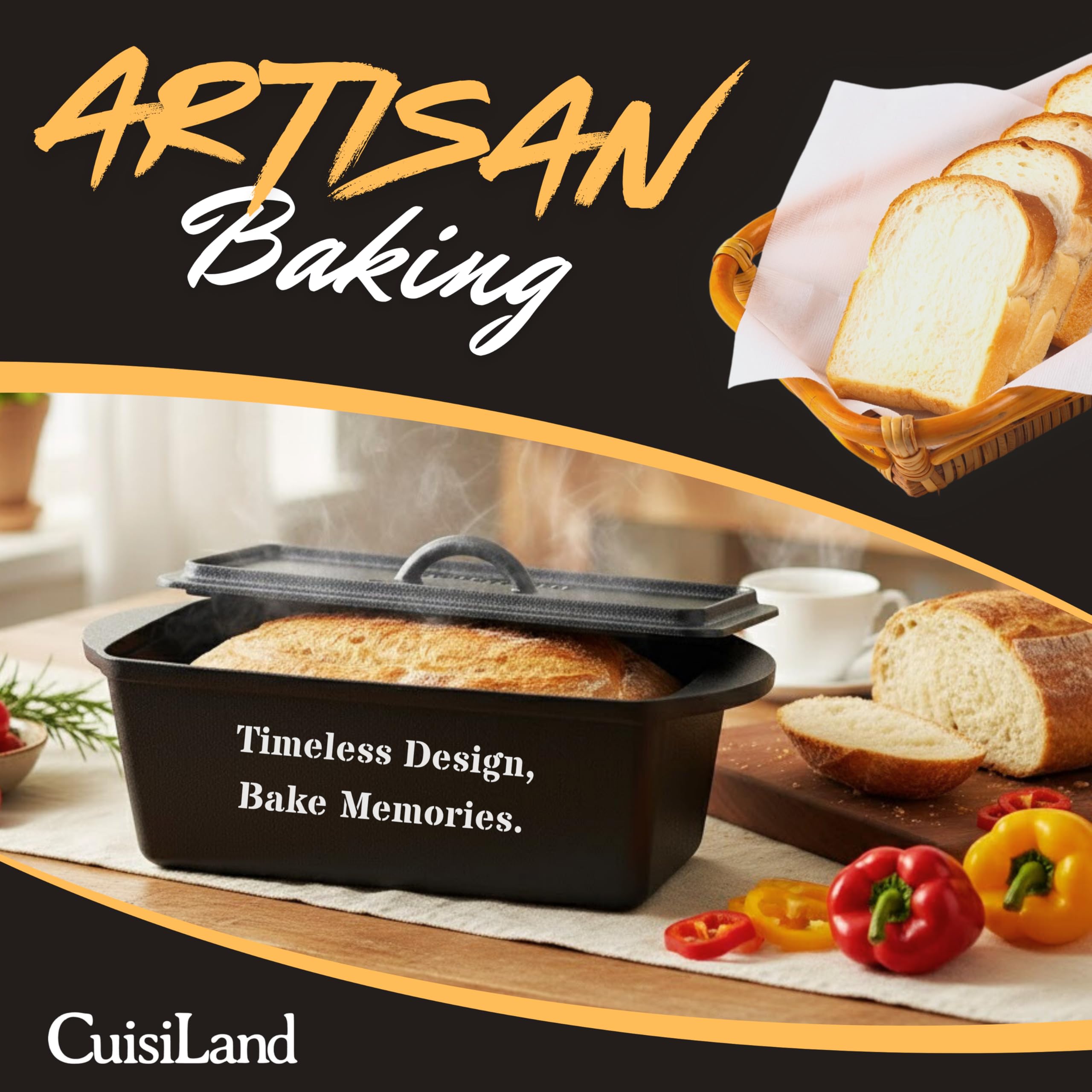 Cuisiland tapa ajustada sella humedad en pan horneado