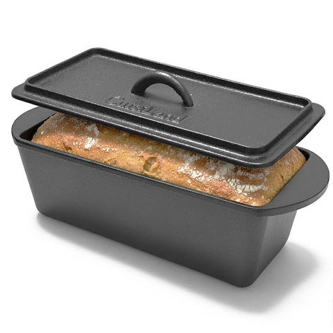 Cuisiland pan de molde rectangular con tapa y asas para hornear