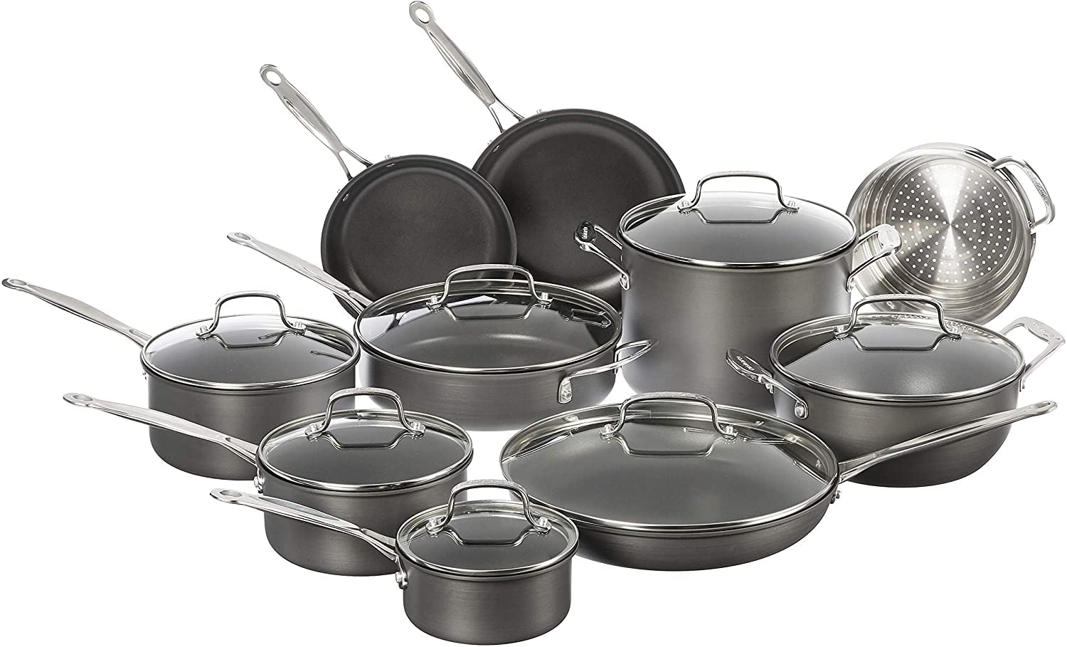 Conjunto Cuisinart 17 piezas completo para cocinar en casa con versatilidad.