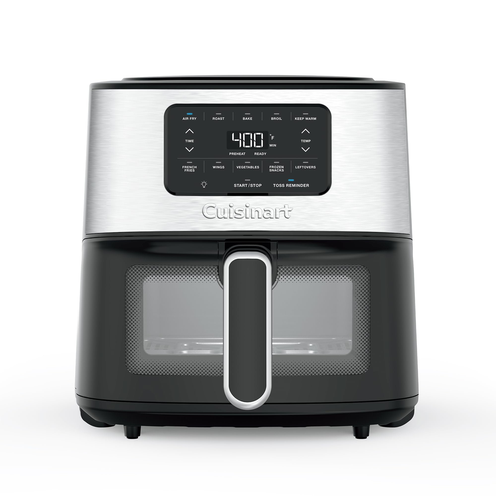 Cuisinart freidora de aire: cesta-crujiente para resultados crujientes con poco aceite.