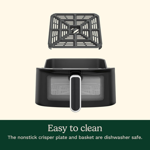 Cuisinart freidora de aire: potencia de 1800 W para cocción eficiente.
