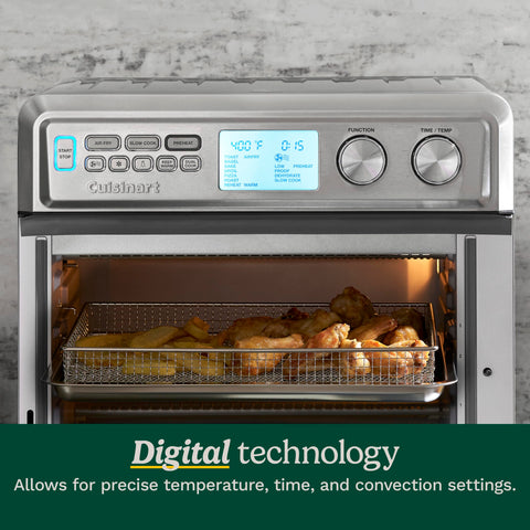Cuisinart Horno Tostador interior de acero inoxidable facilita la limpieza