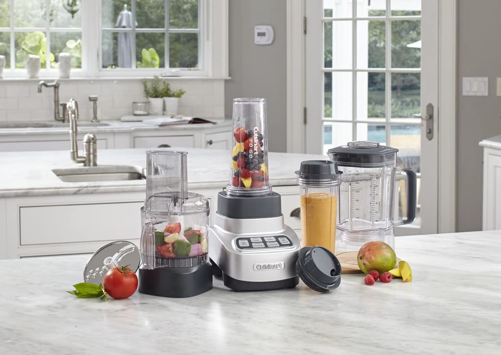 Cuisinart BFP-650 jarra de 56 oz BPA-free en Tritan para uso diario.