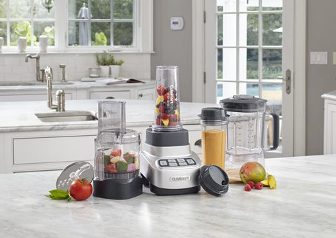 Cuisinart BFP-650 jarra de 56 oz BPA-free en Tritan para uso diario.