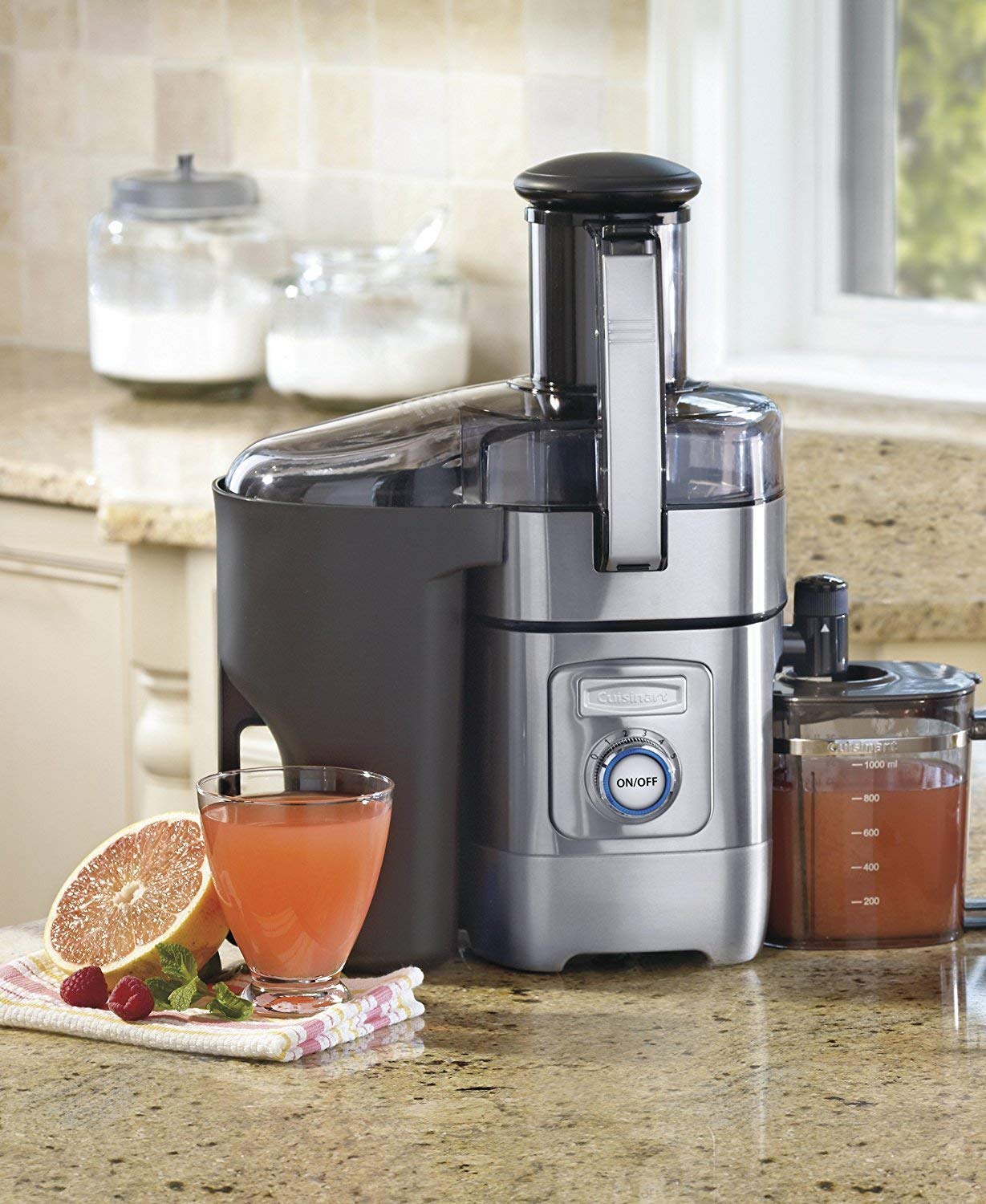 Cuisinart boquilla anti goteo con flujo ajustable, verter sin salpicaduras.