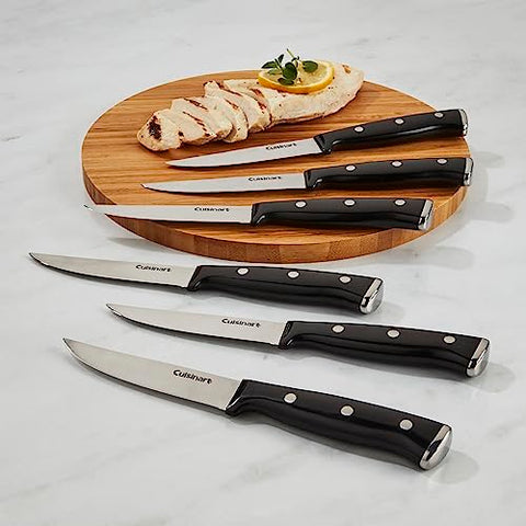 Cuisinart C77TR-S6SK cuchillo de filete con filo serrado para cortes limpios