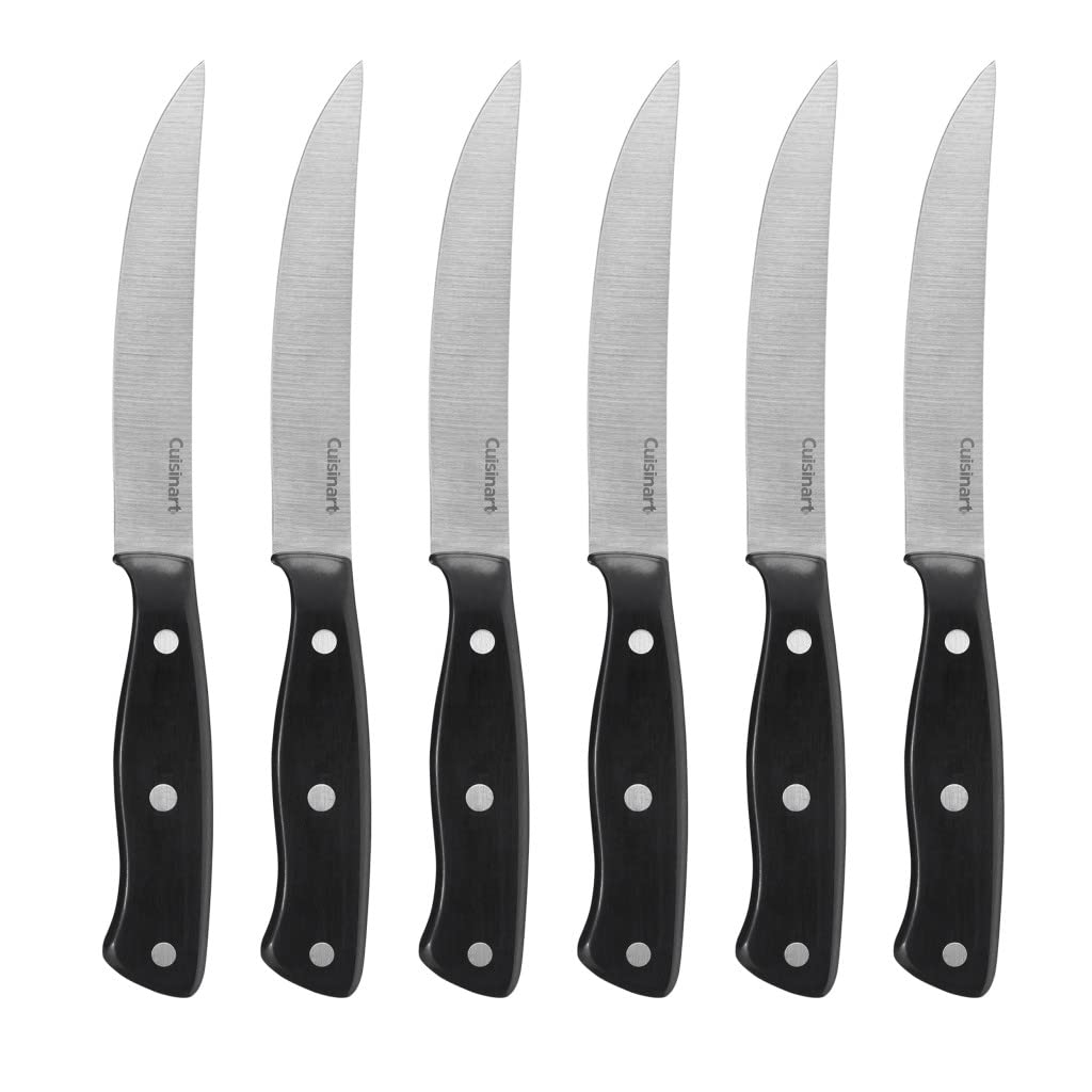 Cuisinart C77TR-S6SK set de cuchillos de filete negro para cortes precisos
