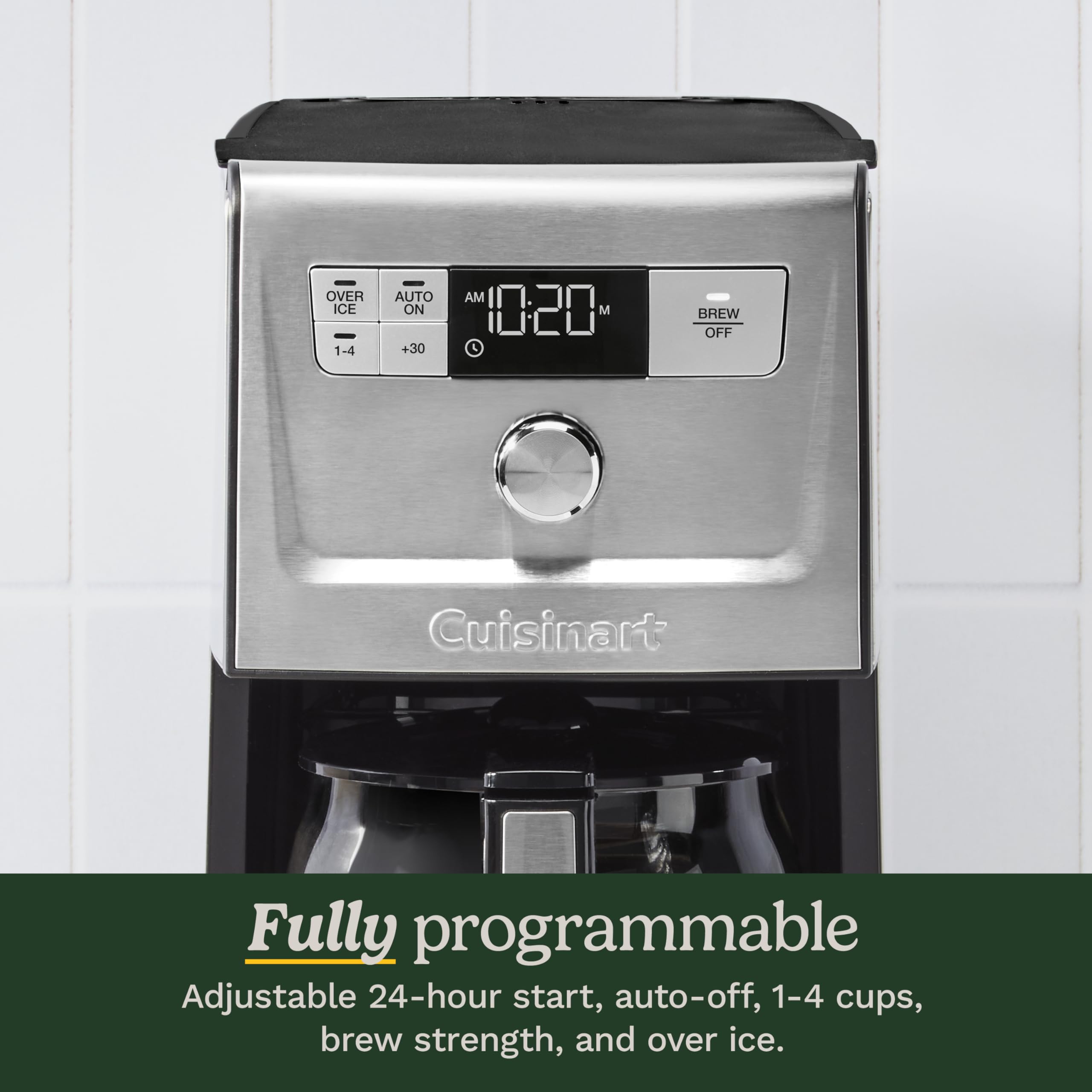 Cuisinart cafetera 14 tazas jarra de vidrio con vertido limpio