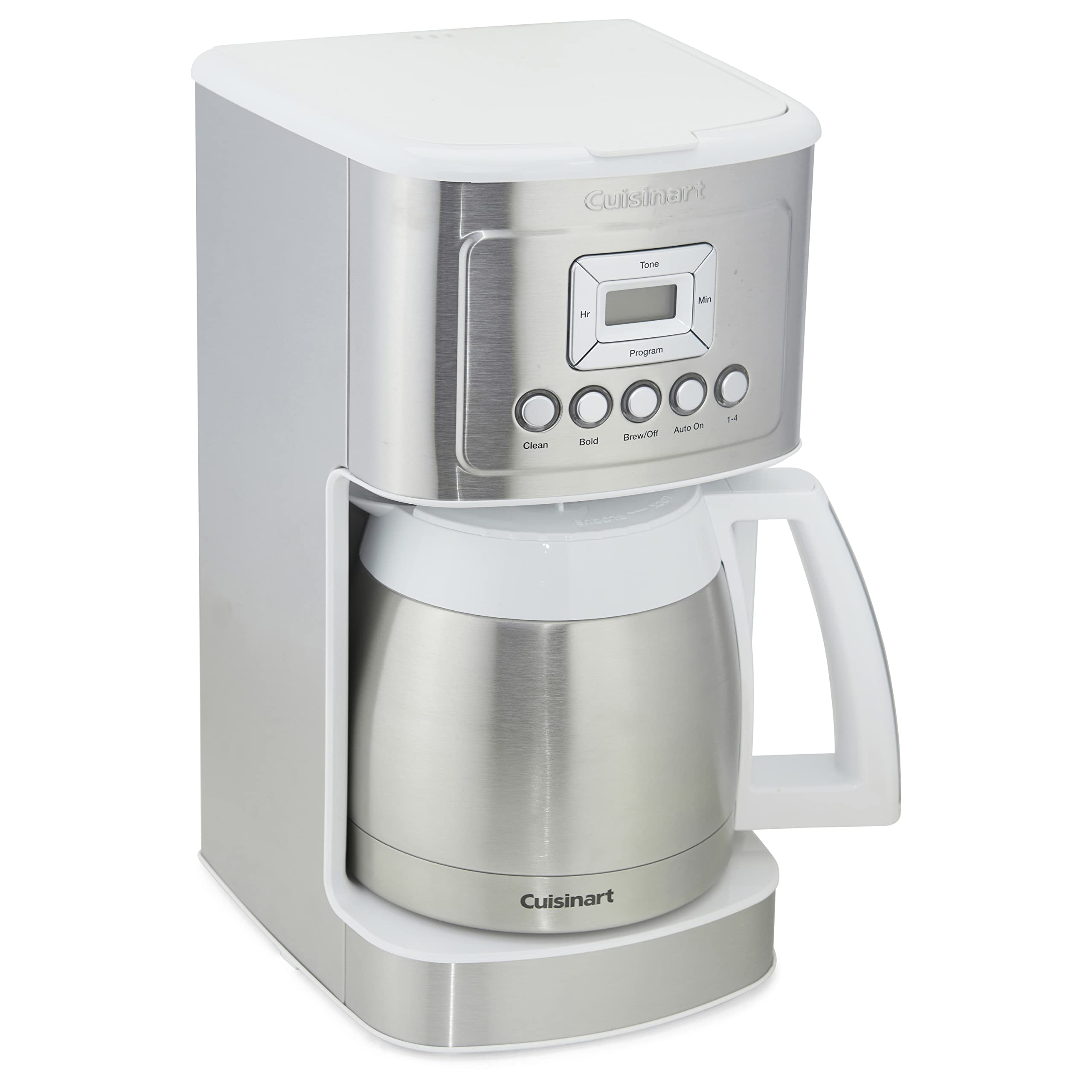 Cuisinart cafetera termica con panel LCD iluminado, fácil de programar