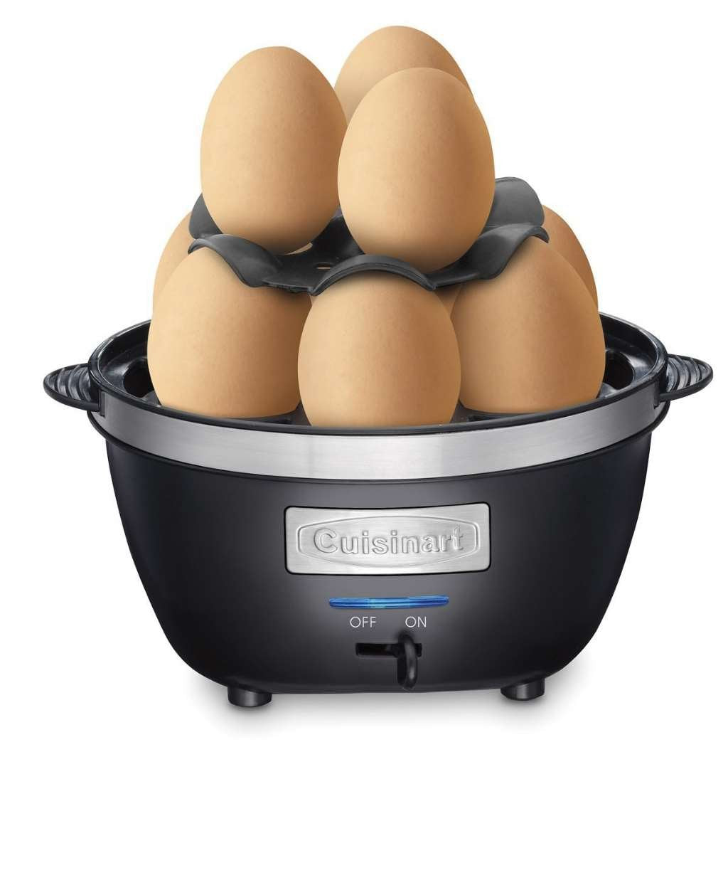 Cuisinart CEC-10, panel con indicador azul, evita sobrecocción.