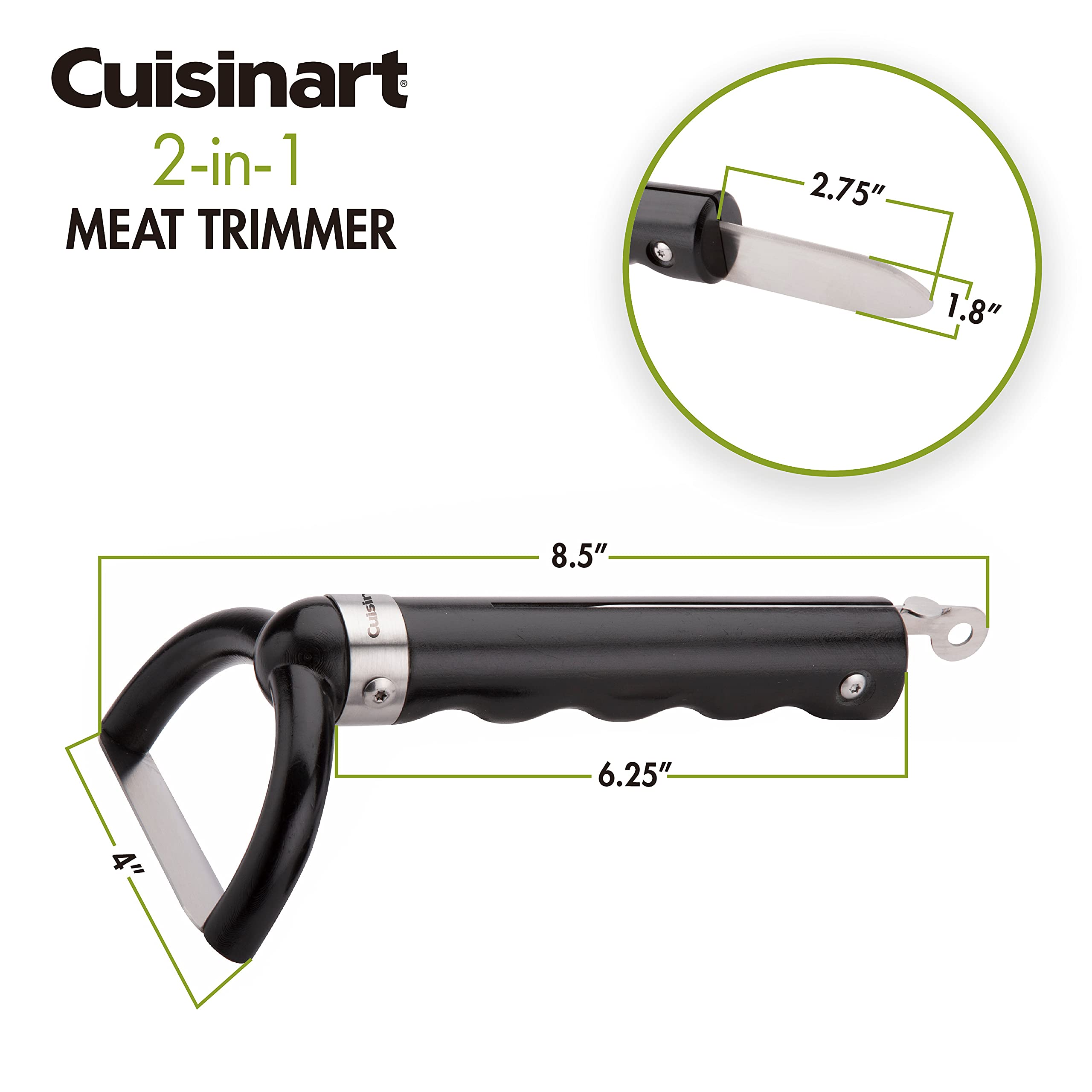 Cuisinart CGK-300 dos en uno para cortar y levantar piel plateada