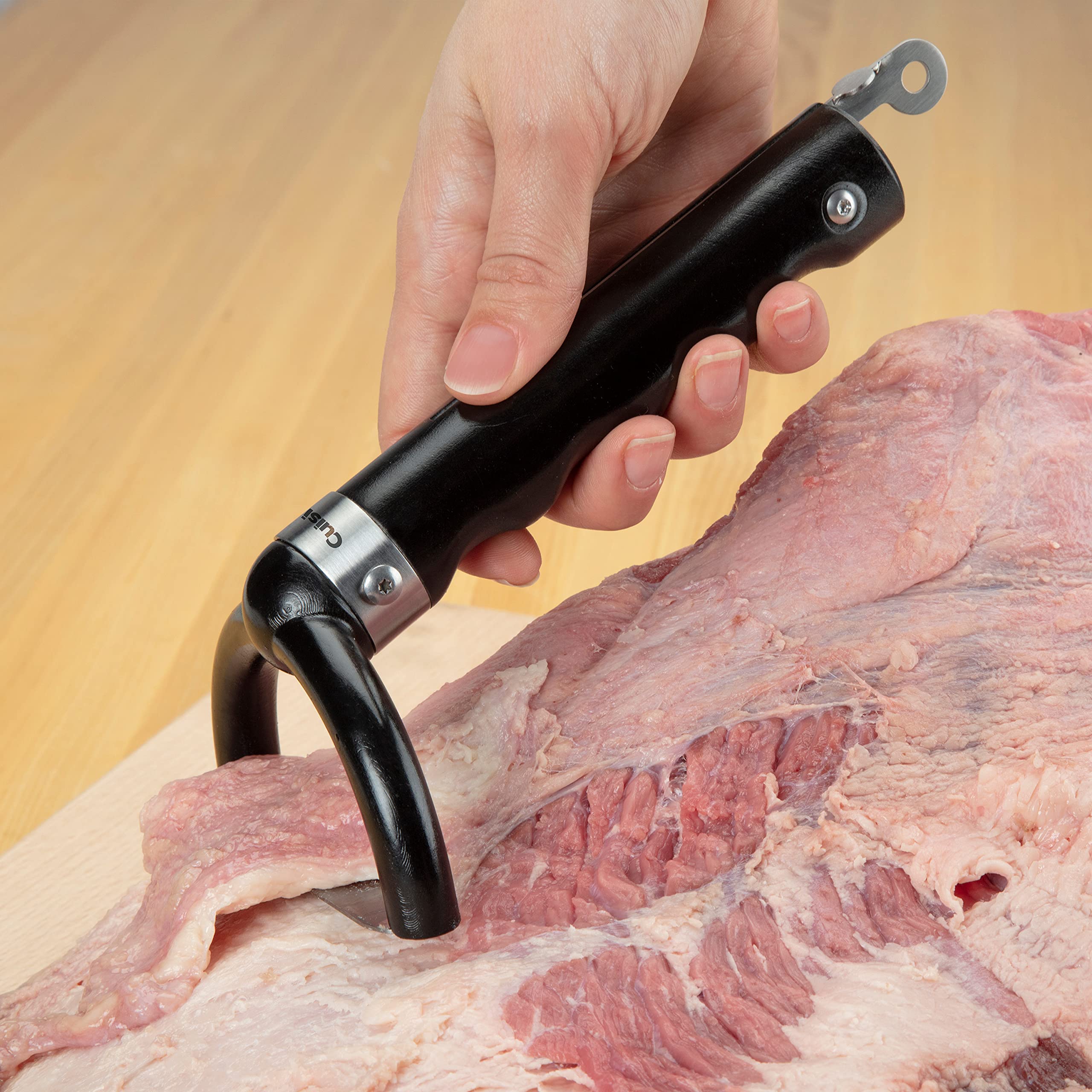 Cuisinart CGK-300 levanta piel plateada para eliminar grasa entre carne y piel