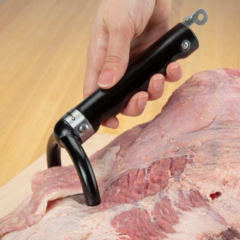 Cuisinart CGK-300 levanta piel plateada para eliminar grasa entre carne y piel